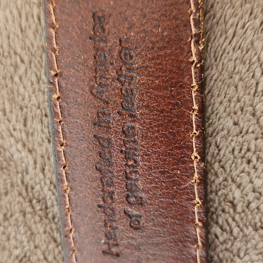 Vintage Tommy Hilfiger Men's Leather Belt Size 36 - Picture 8 of 11